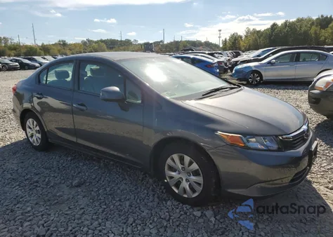 2012 Honda Civic Lx z USA, uszkodzony, nr VIN 2HGFB2F57CH583090